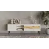 TV skapītis cama meble INSERTO 3D1W 190x40x62 cm kašmira apdare ar LED