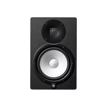 2-virzienu studijas monitora skaļrunis YAMAHA HS8, 120 W RMS, 8 collu zemfrekvences skaļrunis, 1 collas augstfrekvences skaļrunis, 38–30000 Hz, XLR ieeja, melns