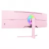 Izliekts monitors Arozzi Nova 49” (124,5 cm) Dual QHD 5120×1440 LED VA 32:9 4 ms Rozā