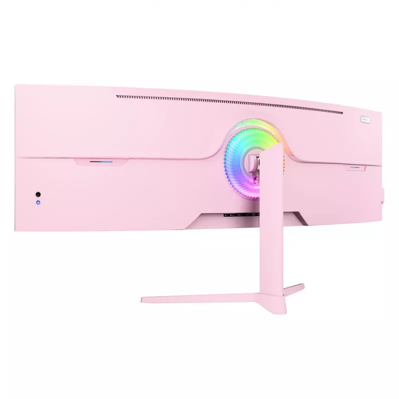 Izliekts monitors Arozzi Nova 49” (124,5 cm) Dual QHD 5120×1440 LED VA 32:9 4 ms Rozā