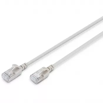 Digitus CAT 6A F-FTP plānā montāžas vads 10 m pelēks