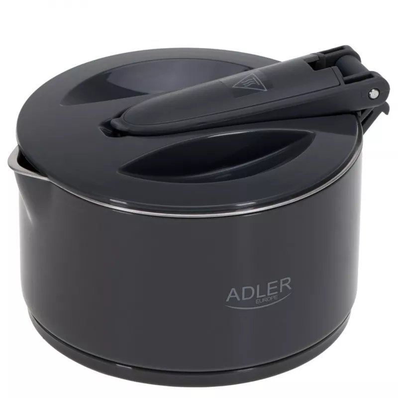 Electric kettle Adler AD 1377G, 0.6 L capacity, 600 W, pelēka, plastic/silicone/stainless steel