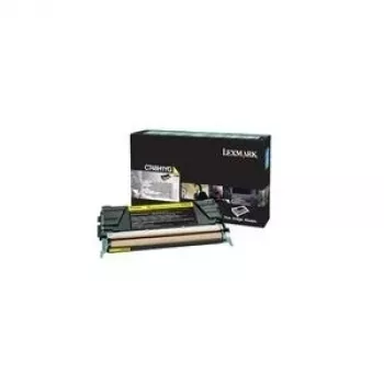 Tonera kasetne Lexmark C748H1YG dzeltena, oriģināla, lāzera, izdrukas apjoms 10 000 lapu, 1 gab.