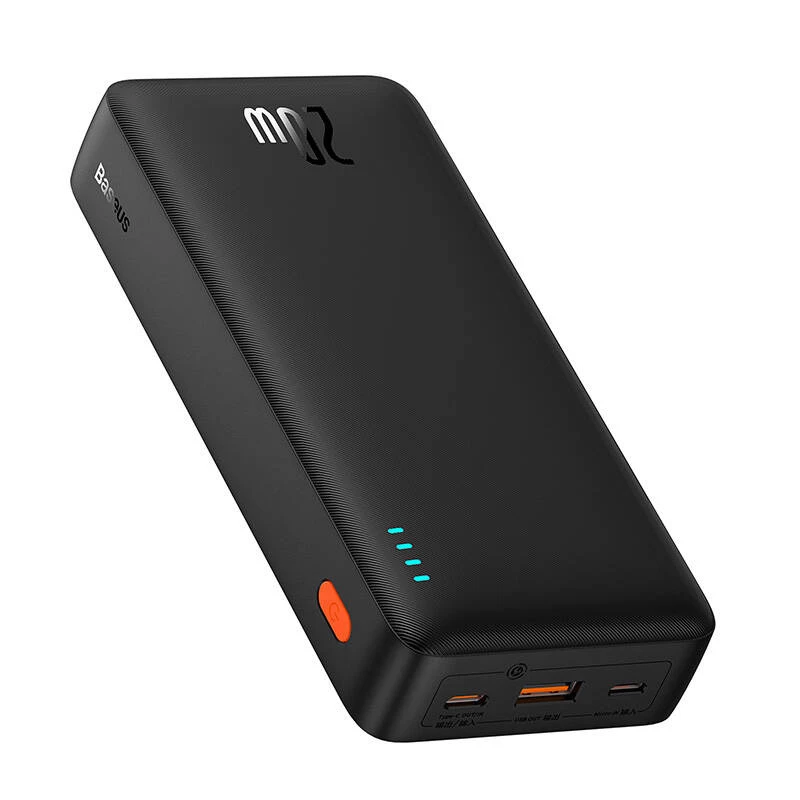 Baseus Airpow Litija polimēra jaudas banka 20000 mAh 20 W Melna