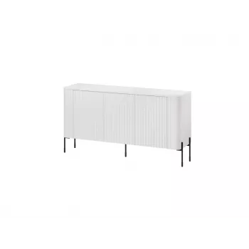 Kumode cama meble VERA 150x40x80 cm, matēti balta, skaidu plātne, 16 mm rāmis