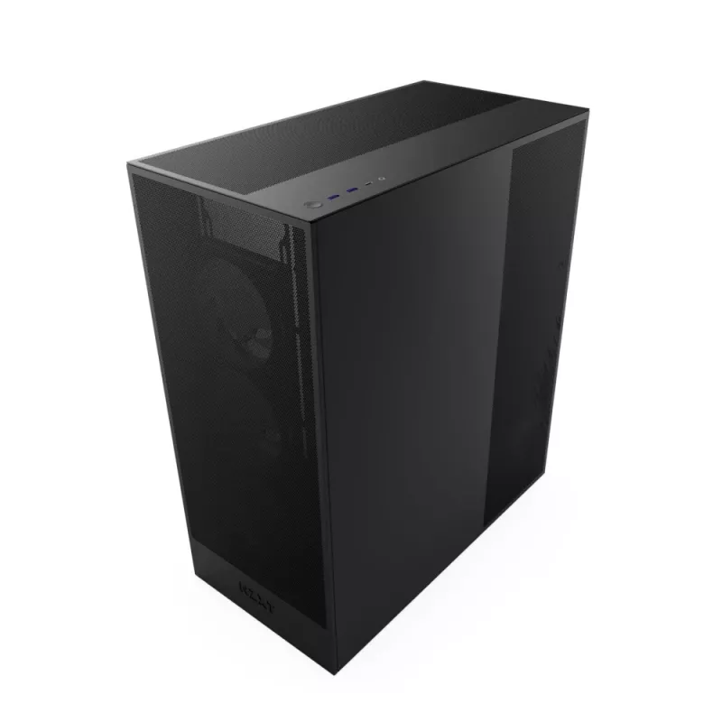 NZXT H7 Flow (2024) vidējā torņa korpuss - pilnīgi melns