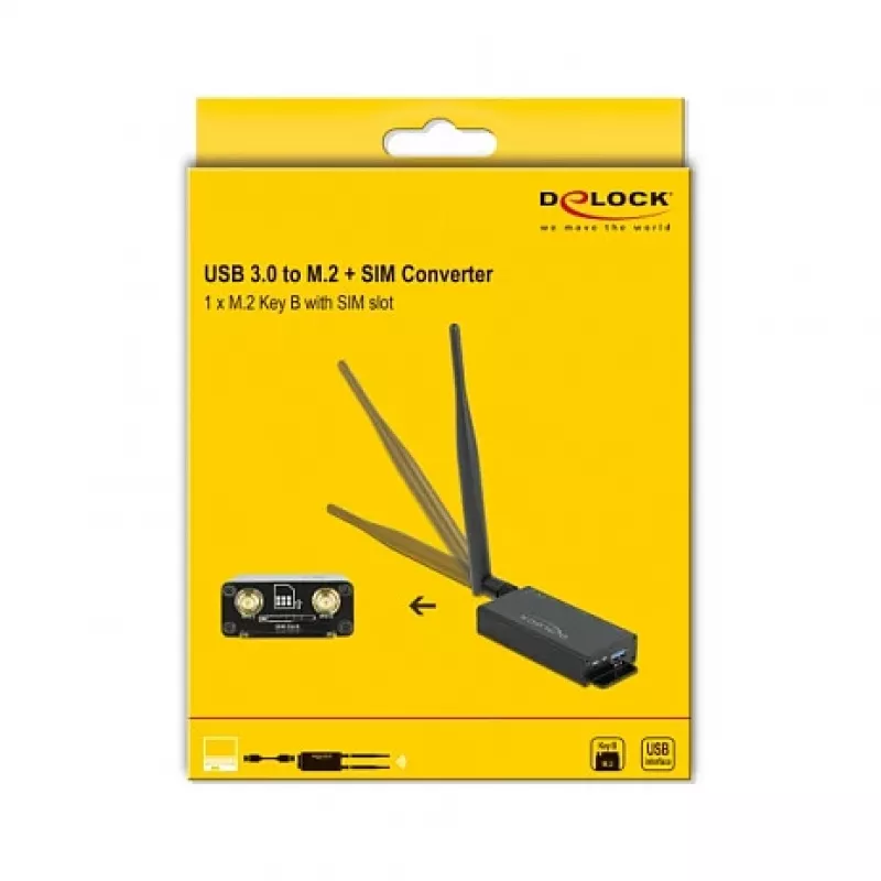 Saskarnes karte DeLOCK 63172 M.2 USB 3.2 Gen 1