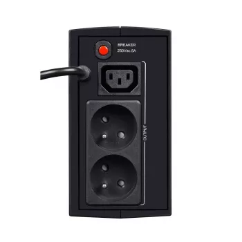 Nepārtrauktās barošanas avots EVER DUO 350 AVR, līnijinteraktīvais torņa UPS, 0,35 kVA (245 W), 2x C13 kontaktligzdas, 12 V 5 Ah VRLA akumulators
