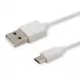 USB kabelis SAVIO CL-123 USB 2.0, USB A uz Micro-USB B, 1 m, balts
