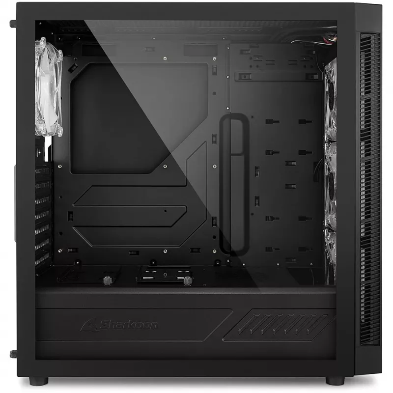 PC korpuss Sharkoon TG6M RGB Tornis Melns