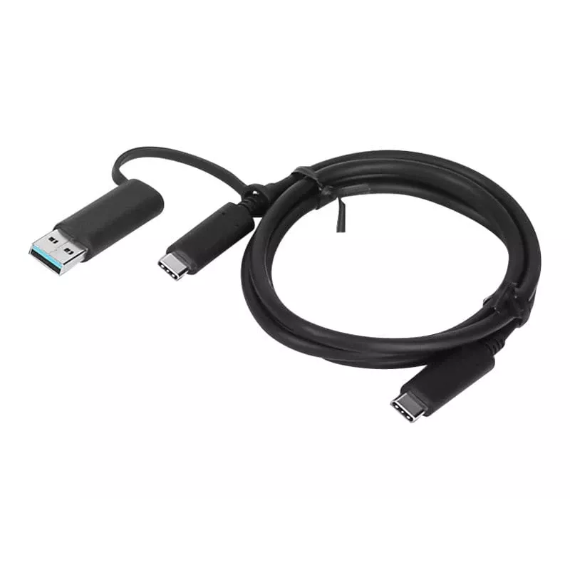 Lenovo 4X90U90618 USB kabelis USB 3.2 Gen 1 (3.1 Gen 1) 1 m USB A/USB C USB C Melns