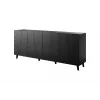 Kumode Cama Meble ETNA 2000×420×820 mm, melna matēta, skaidu plāksne