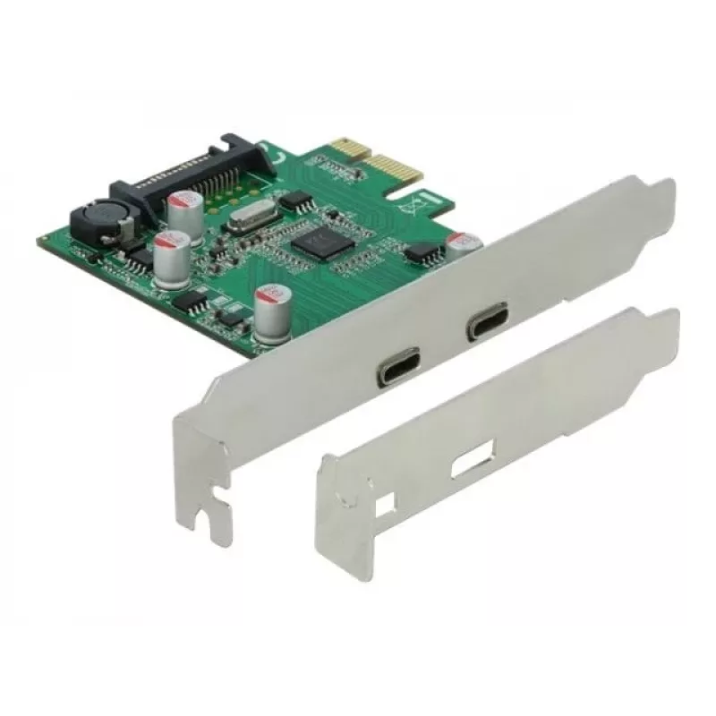 DeLOCK PCI Express x1 karte ar 2 x USB Type-C™ ligzdām