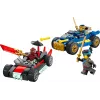 Būvējamie bloki Ninjago 71840 Sacīkšu duelis Rogue pret Drix