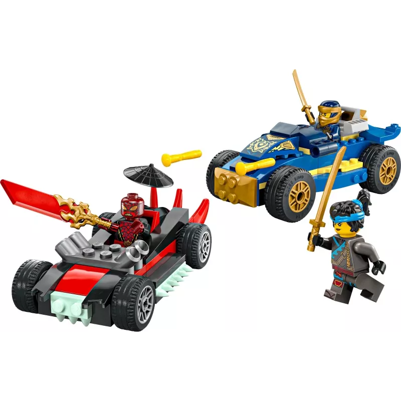 Būvējamie bloki Ninjago 71840 Sacīkšu duelis Rogue pret Drix