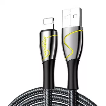 USB uzlādes un datu kabelis Joyroom S-2030K6, 2.4A, 2 m, Melns