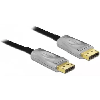 DeLOCK - DisplayPort kabelis - DisplayPort (vīr.) uz DisplayPort (vīr.) - DisplayPort 1,4 - 15,0 m - atbalsta 8K UHD (7680 x 4320) - melns (85886)