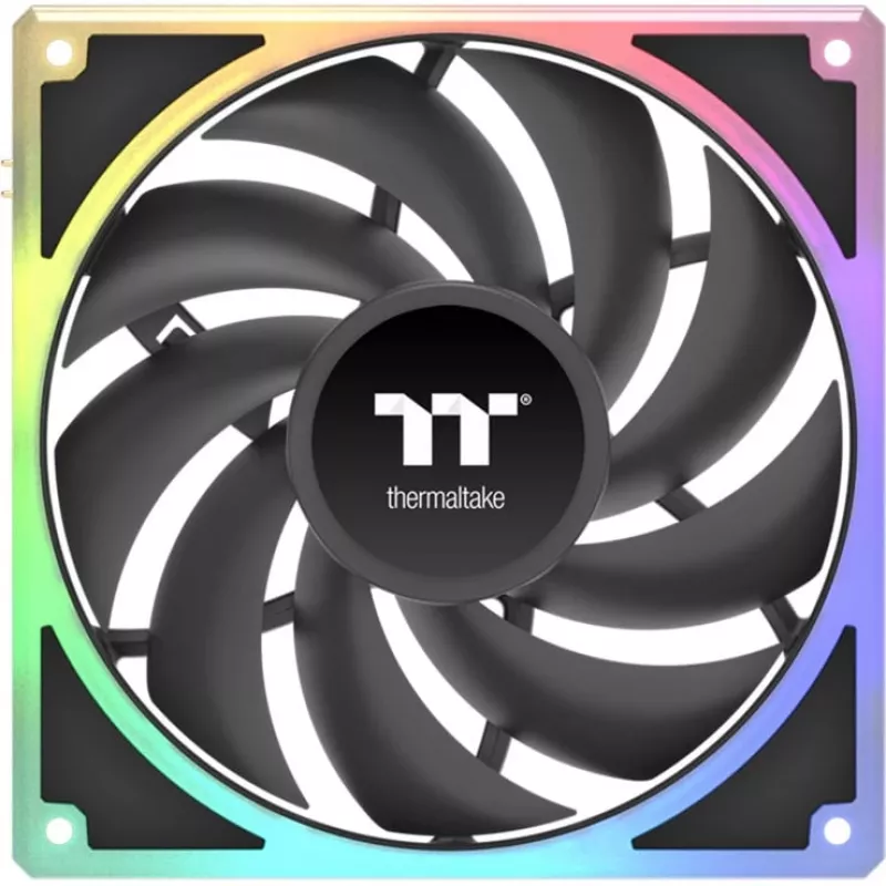 Korpusa/procesora ventilators THERMALTAKE TOUGHFAN EX 140 ARGB Sync 3Pack — 140 mm, liela gaisa plūsma, zems trokšņa līmenis