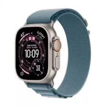 Apple Watch Ultra 3 49 mm viedpulkstenis ar Elegant Light Blue siksnu, GPS un mobilā tīkla atbalstu (MEWK4QC/A)