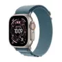 Apple Watch Ultra 3 49 mm viedpulkstenis ar Elegant Light Blue siksnu, GPS un mobilā tīkla atbalstu (MEWK4QC/A)