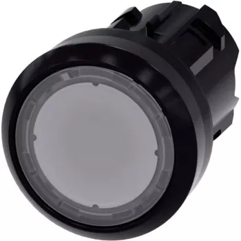 Siemens Drucktaster Betätiger flach, Frontring Kunststoff Klar SIRIUS ACT 3SU1001-0AB70-0AA0 1 St. (3SU1001-0AB70-0AA0)