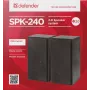 DEFENDER SPK-240 vadu galda skaļruņi, 2.0, 6 W RMS, USB barošana, 3,5 mm, melns