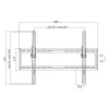 TV stiprinājums LogiLink BP0039 177.8 cm 70 melns nerūsējošais tērauds