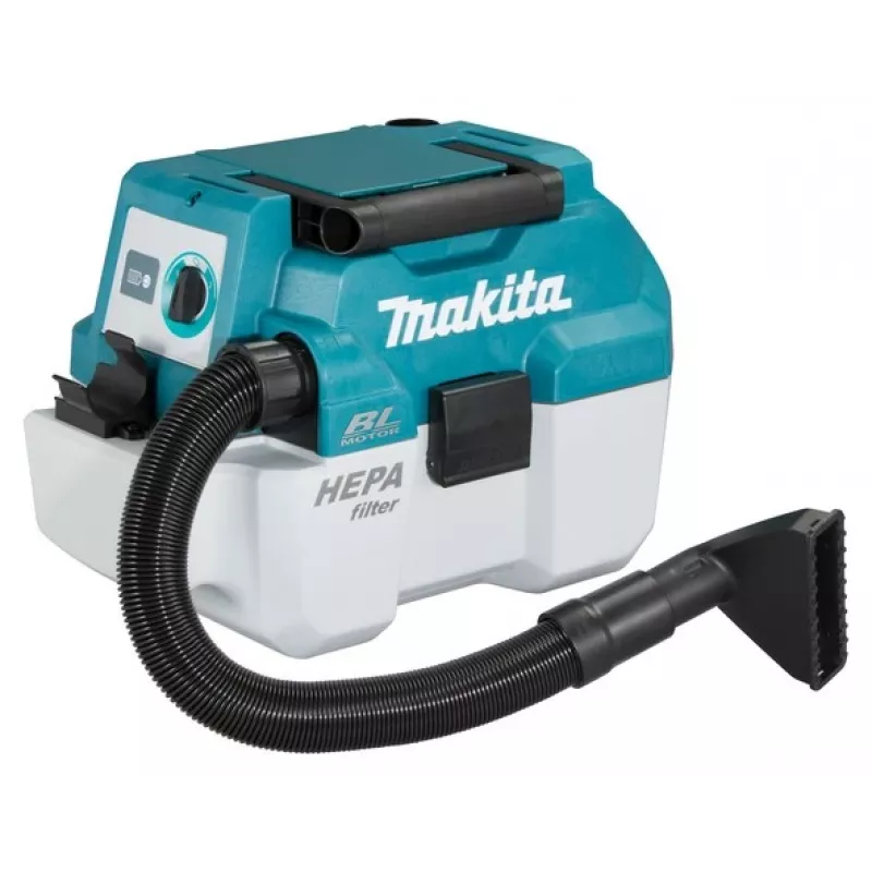 Makita DVC750LZX1 putekļu sūcējs Zils, Balts 7,5 l 55 W
