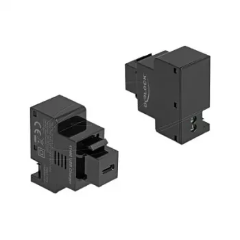 Keystone modulis DELOCK USB-C jaudas piegāde 20W melns