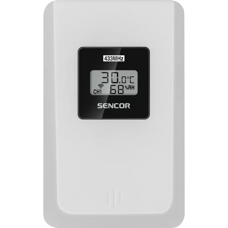 Sencor SWS 3000 W Laika stacija ar uzlādes futrāli un bezvadu sensoru, balta