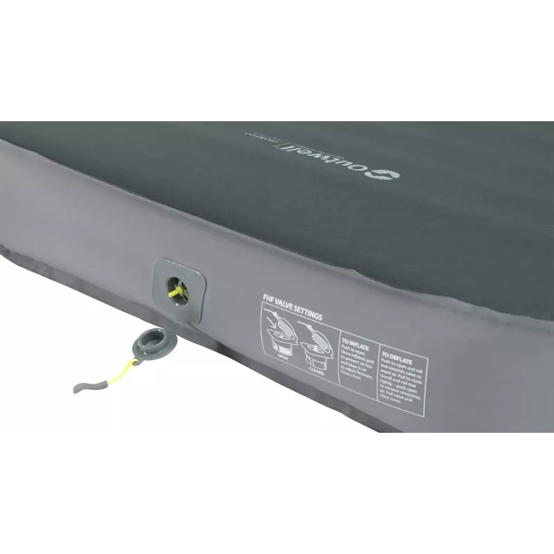 Single mattress Outwell Dreamboat Single — poliesteris, 810×2070×120 mm, zaļš/pelēks