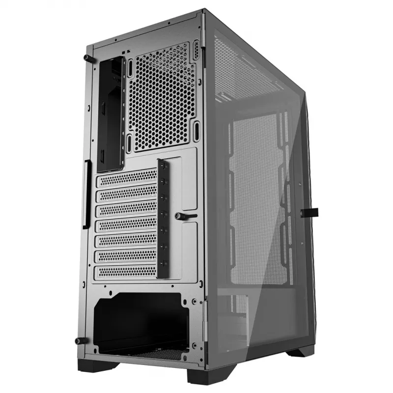 Gembird CCC-FC-M200 Gaming ATX korpuss, Fornax M200, siets, bez ventilatoriem, melns