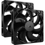 Corsair RS140 140 mm korpusa ventilators 2 iepakojumā Melns