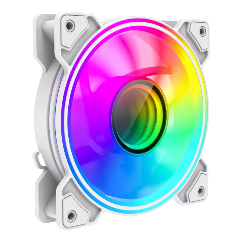 Gamemax | Datora ventilators | DUAL RING INFINITY | Balts