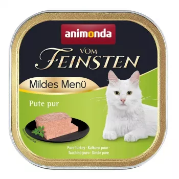 Animonda Vom Feinsten Mildes Menu mitrā barība kaķiem ar tītaru, 100 g