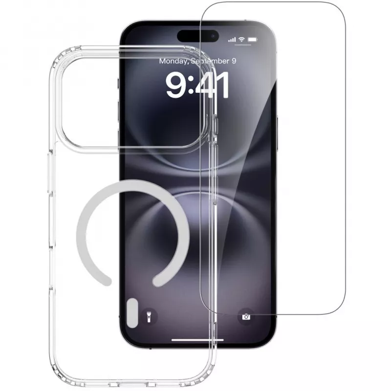 4smarts 360° Premium Protection aizsargkomplekts Apple iPhone 17 Pro Max, saderīgs ar MagSafe, caurspīdīgs