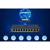 Extralink PoE slēdzis CERES 8x 100Mb/s PoE/PoE+, 2x RJ45 Uplink 100Mb/s, 96W