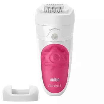 Braun Silk-epil 5 5-500 SensoSmart epilators, rozā/baltā krāsā