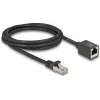 Tīkla kabelis DeLOCK 90309 RJ-45 Cat6a 2 m Melns