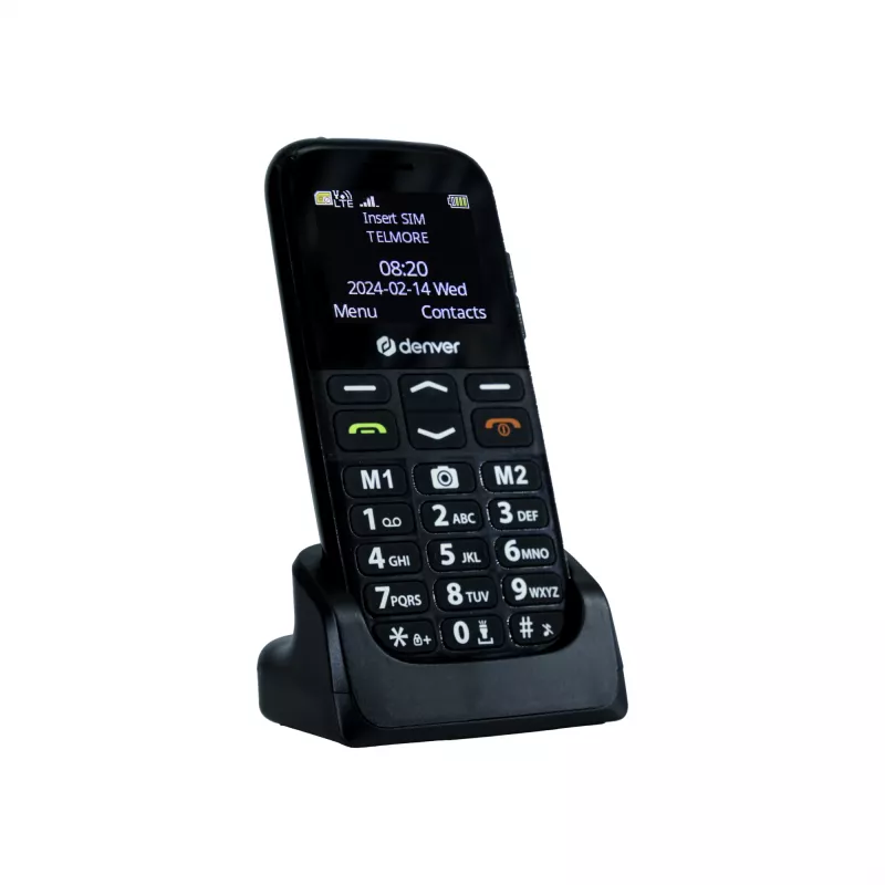 Mobilais tālrunis DENVER BAS-18500MEB 1,77 collas Dual SIM, 2G, 128x160, 800 mAh, Melns