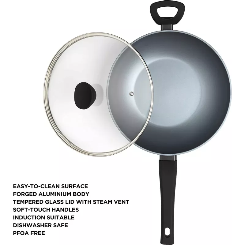 Wok Russell Hobbs RH01709EU 28 cm Pearlised, nepiedegoša cepamā panna