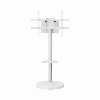 Grīdas TV statīvs GEMBIRD TVS-86TR-01-W 37–86 collu televizoriem, balts, grozāms un noliecams, VESA 200x200–600x400, maks. slodze 50 kg
