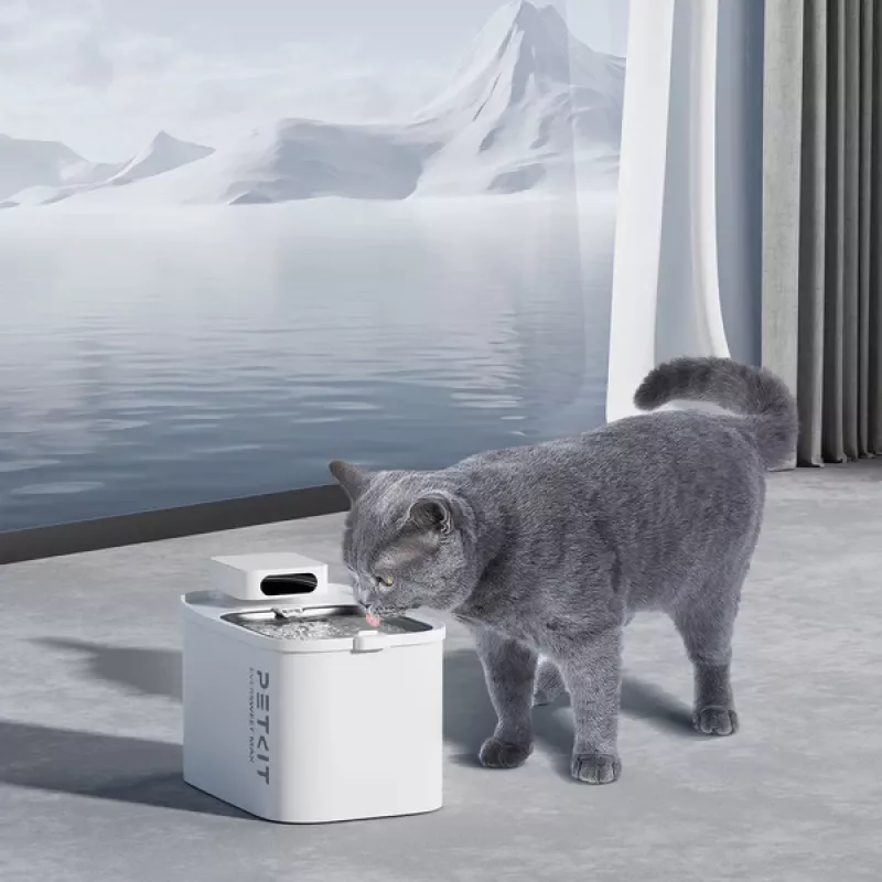 PETKIT dzeramā strūklaka Eversweet Max UVC — 3 L ietilpība, pārtikas klases ABS, balta