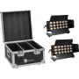 LED gaismu komplekts EUROLITE CLS-18 QCL RGB/WW 18x7W ar lidojuma koferi