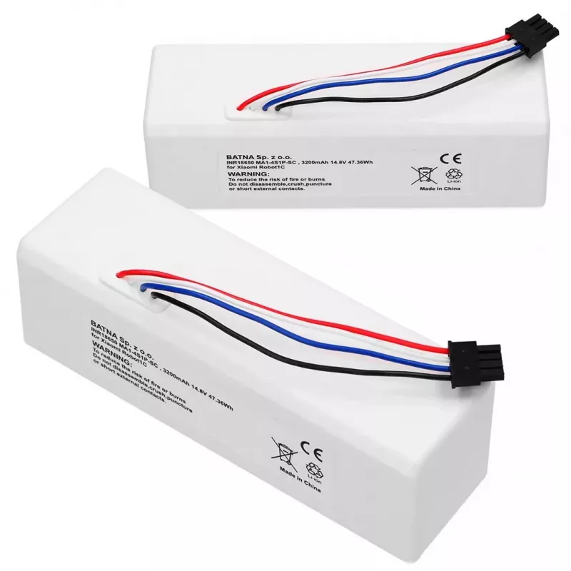 Akumulators Xiaomi Robot 1C P1904-4S1P-MM, 3200mAh, 47.36Wh, STYTJ01ZHM Mijia 1C P1904-4S1P-MM (Dreame MC1808)
