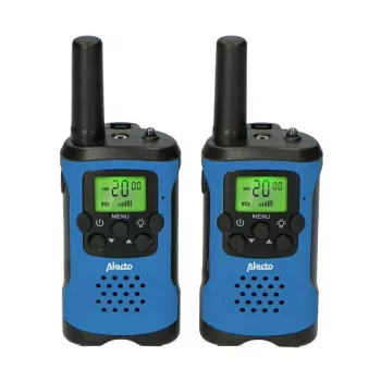 Divvirzienu radio Alecto FR-115BW — 8 kanāli, līdz 7 km diapazons, 24 stundu akumulatora darbības laiks, 2 akumulatori iekļauti