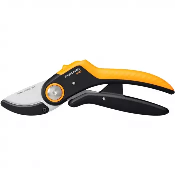Atzarošanas šķēres Fiskars Plus PowerLever Anvil Melna Oranža