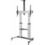SpeaKa Professional SP-6646944 turētājs izkārtņu displejiem 2,54 m (100 ) Melns - Sudrabains (SP-6646944)