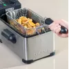 Fritieris Taurus Fry 3 Single — 3 L tilpums, 2000 W, nerūsējošais tērauds, regulējams termostats 150–190°C