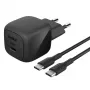 USB-C lādētājs Belkin BOOSTCHARGE 45W PD PPS – kompakts 45 W USB-C PD PPS strāvas adapteris